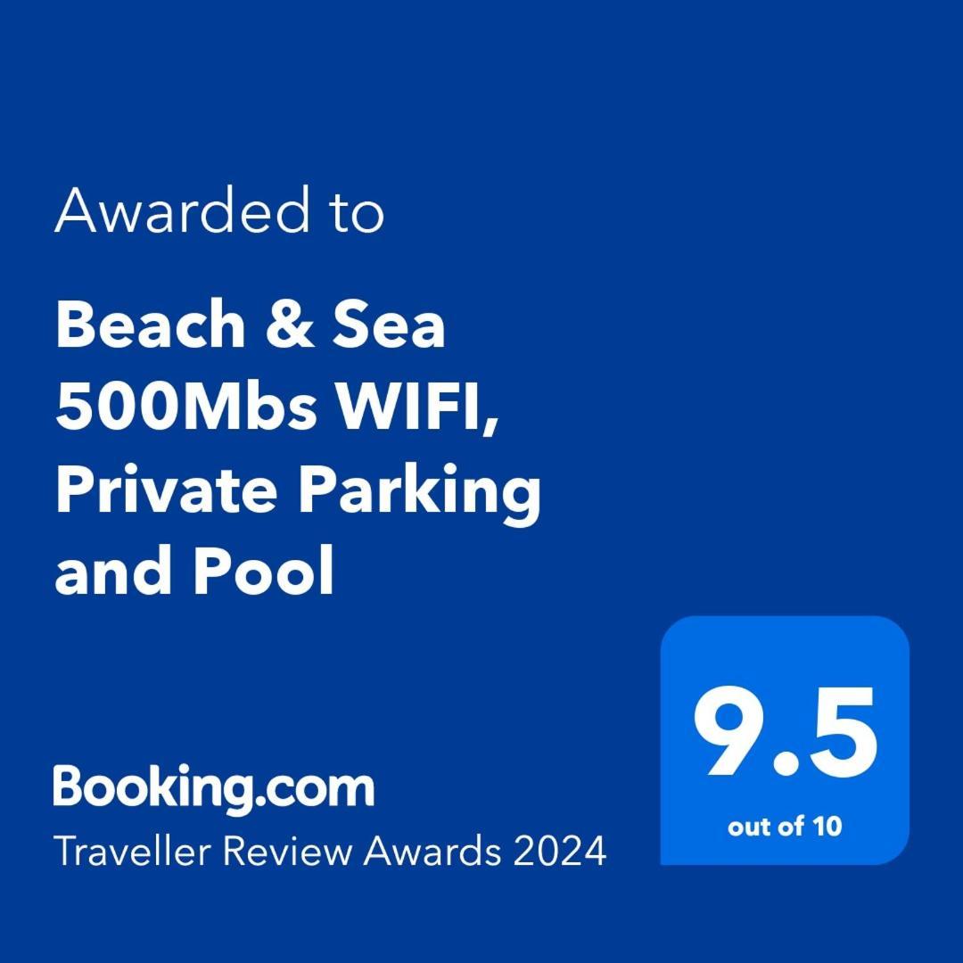 Beach & Sea Apt, Fast Wifi, Airco, Private Parking And Pool Portimão Exteriör bild